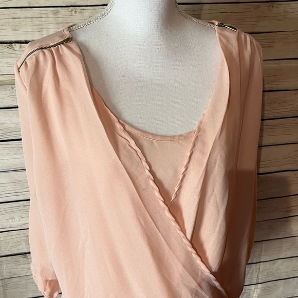 Indulge In Style Faux Wrap Blouse - Picture 9 of 13